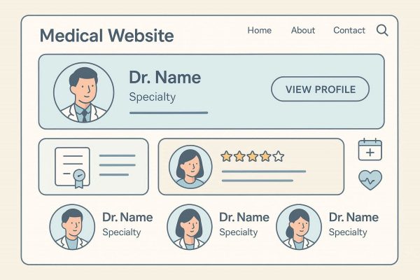 طراحی سایت حرفه پزشکی 01