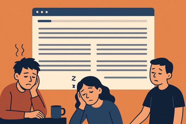 کسل کننده بودن وب سایت 04