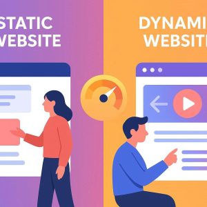 تفاوت بین وب سایت های استاتیک و داینامیک