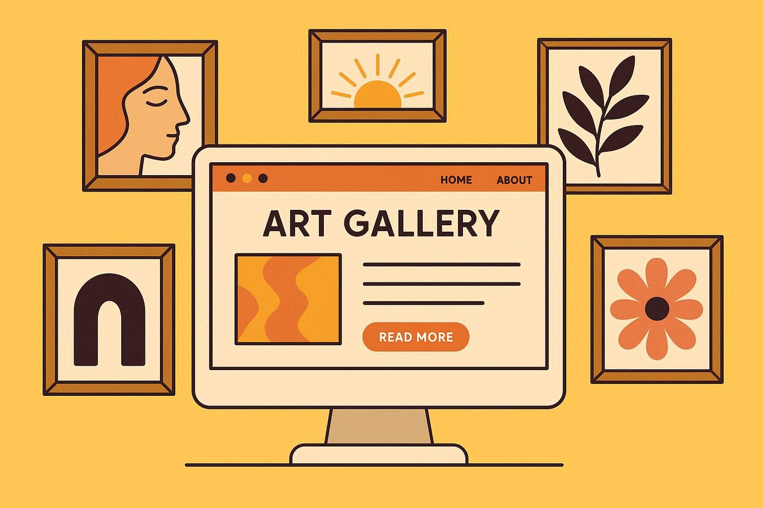 طراحی سایت رزومه برای هنرمندان و طراحان 02