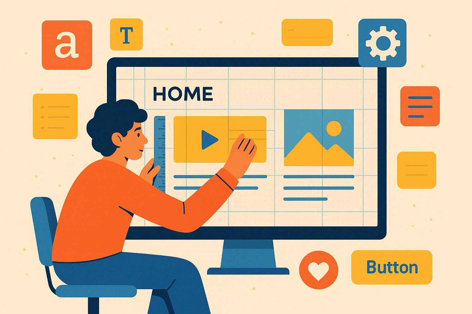 طراحی سایت رزومه برای هنرمندان و طراحان 03