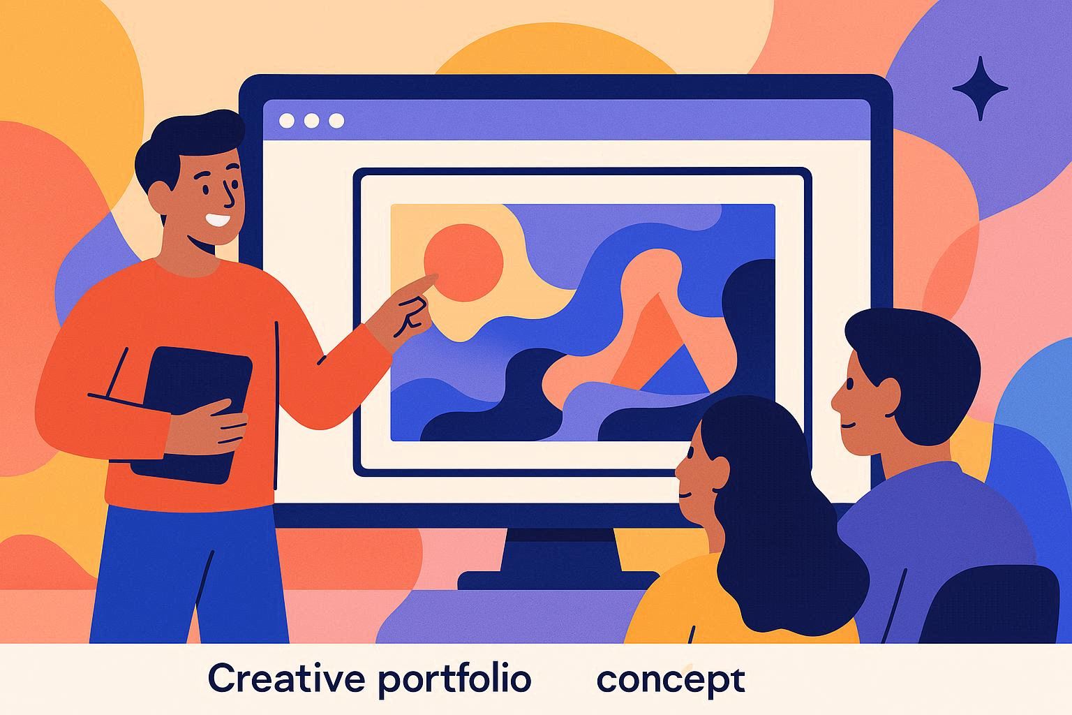 طراحی سایت رزومه برای هنرمندان و طراحان 04