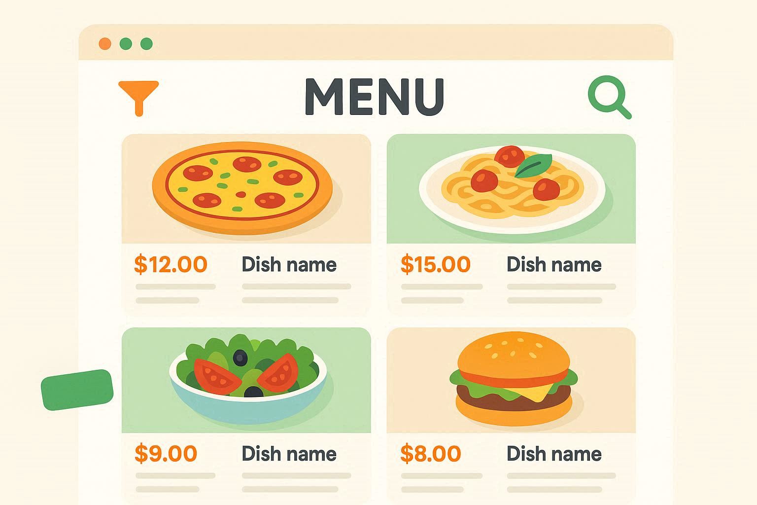 طراحی سایت رستوران و کافه 01