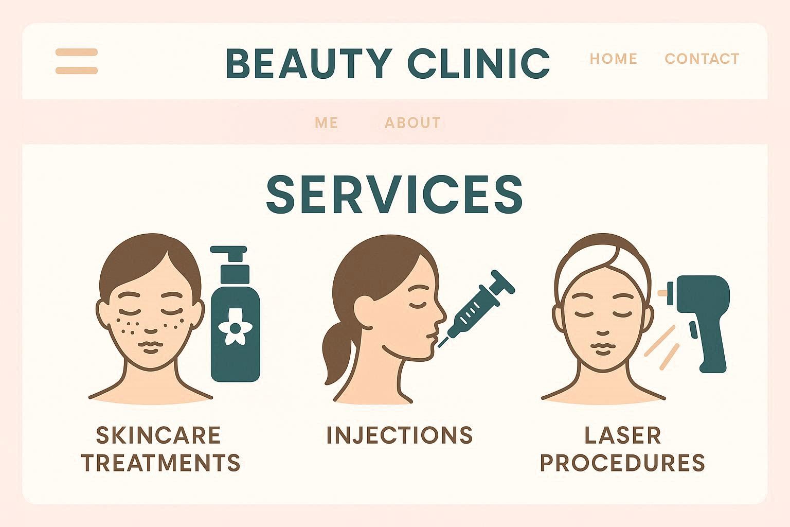 طراحی سایت کلینیک زیبایی 01