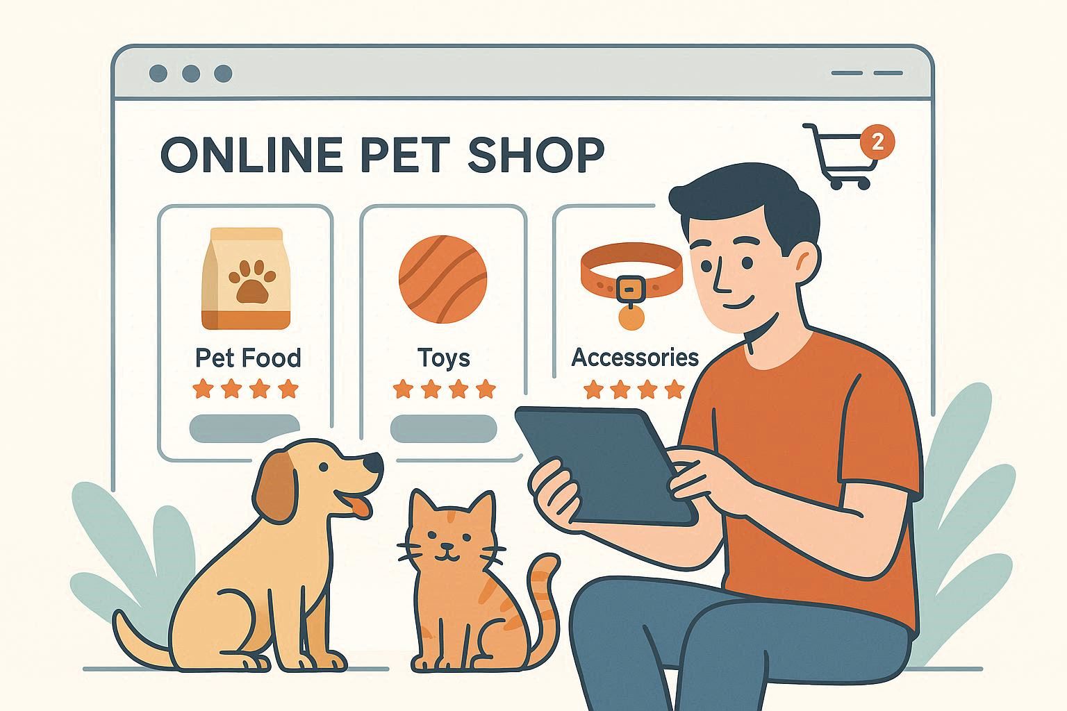 طراحی سایت پت شاپ و کلینیک دامپزشکی 01