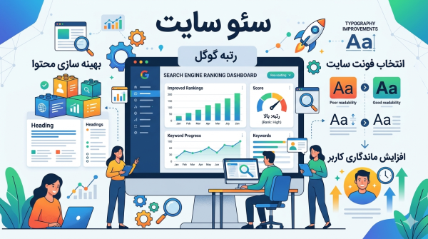 انتخاب فونت سایت 06