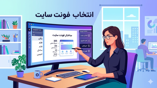 انتخاب فونت سایت 07