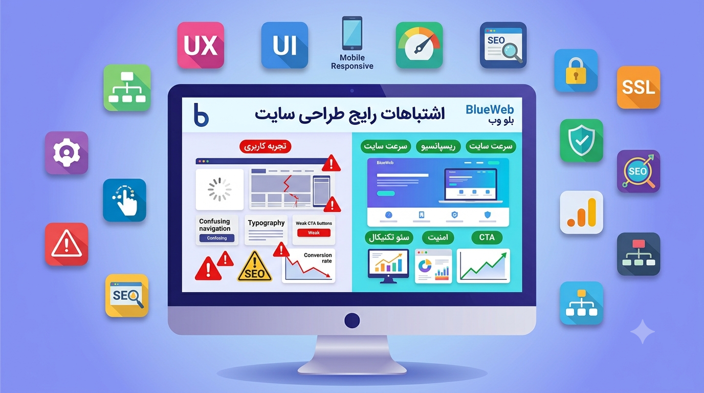 اشتباهات رایج طراحی سایت 10
