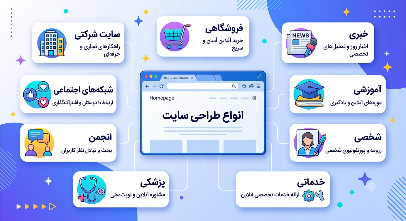 انواع سایت 02