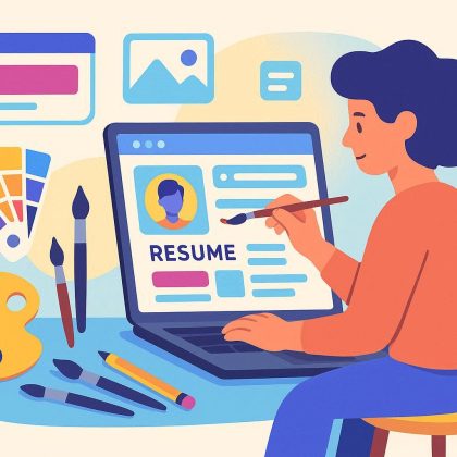 طراحی سایت رزومه برای هنرمندان و طراحان